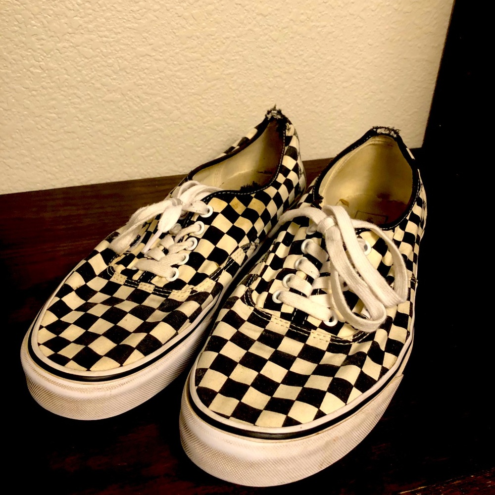 Checkerboard Vans Dirty 11.5